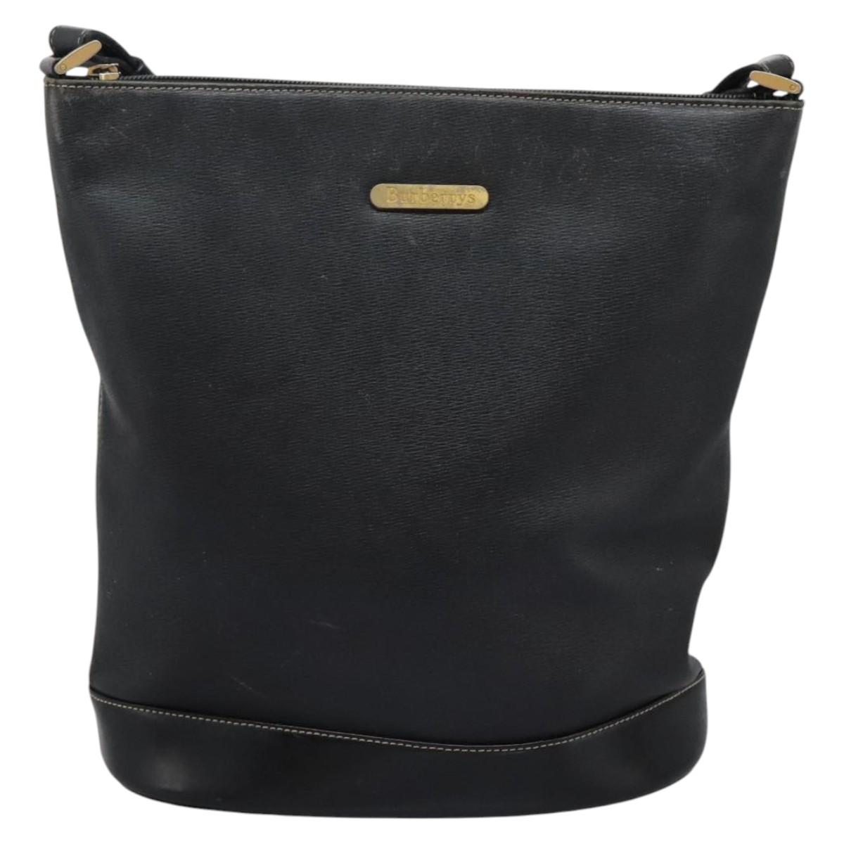 Burberry Shoulder Bag Leather Black Shoulder Bag 44