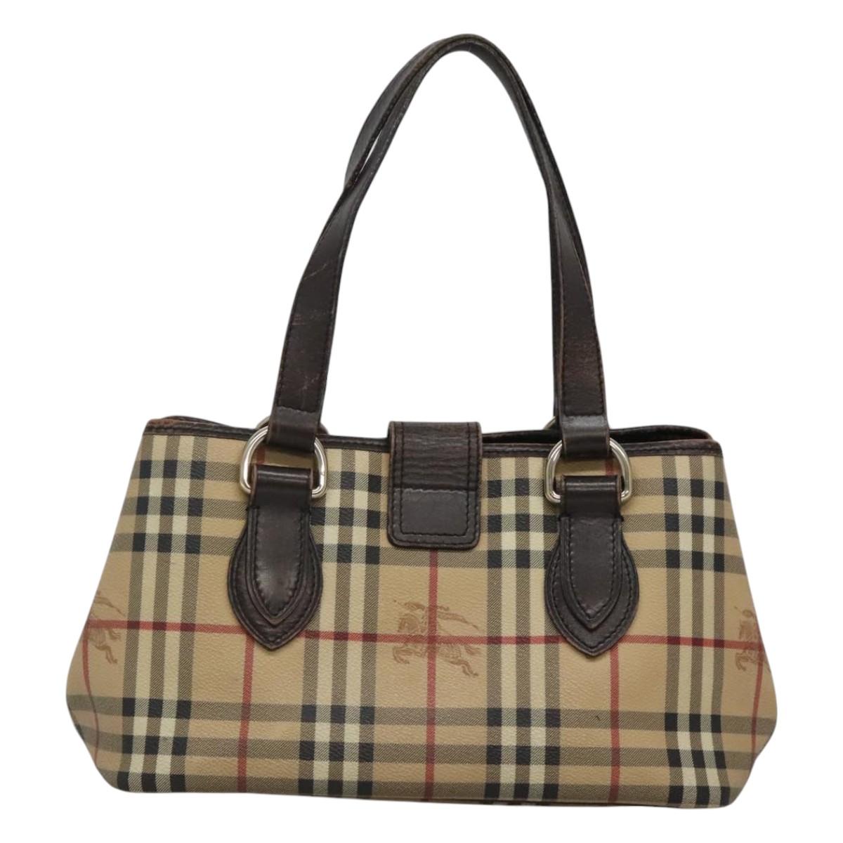 Burberry Nova Check Tote Bag Canvas Beige Tote Bag 142