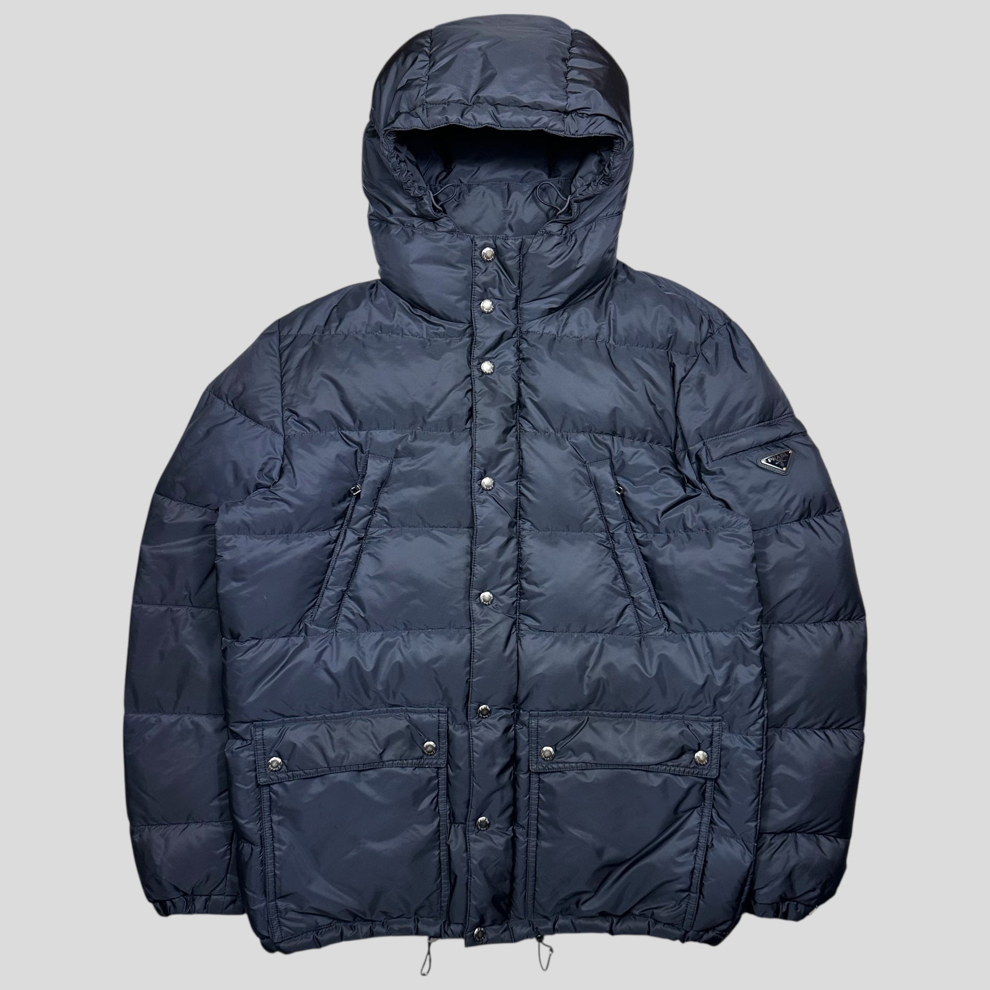 Prada Handbag Multipocket Plue Down Puffer - L Nylon Logo