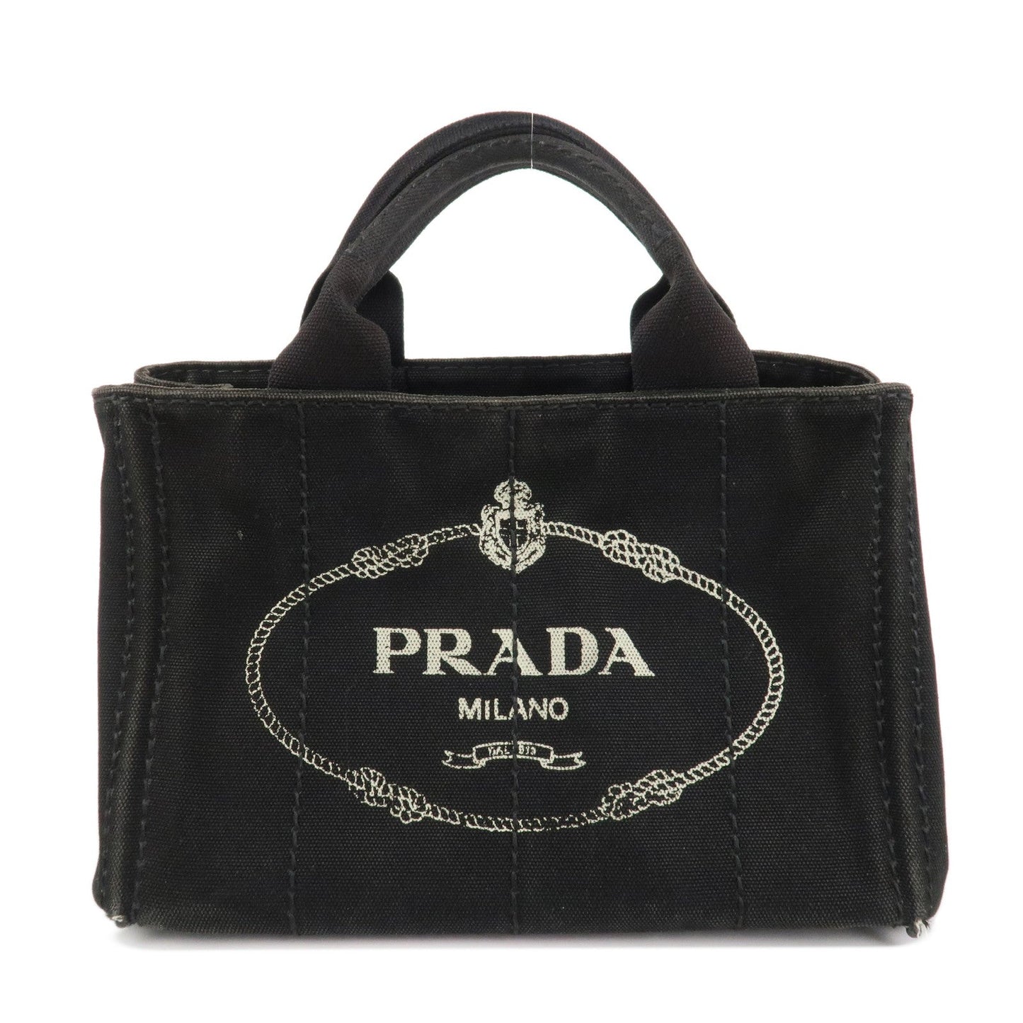 Tote Bag Canapa Hand Bag d Canvas Black Mini