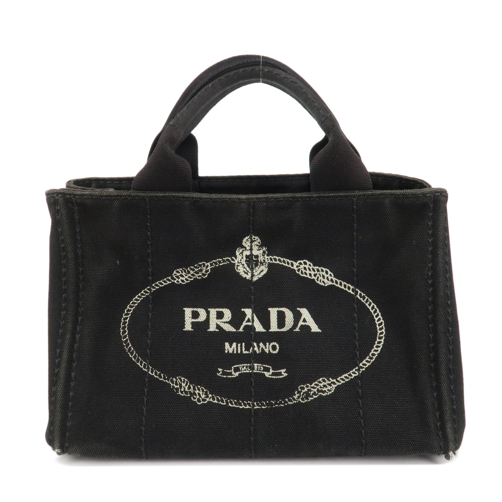 Tote Bag Canapa Hand Bag d Canvas Black Mini