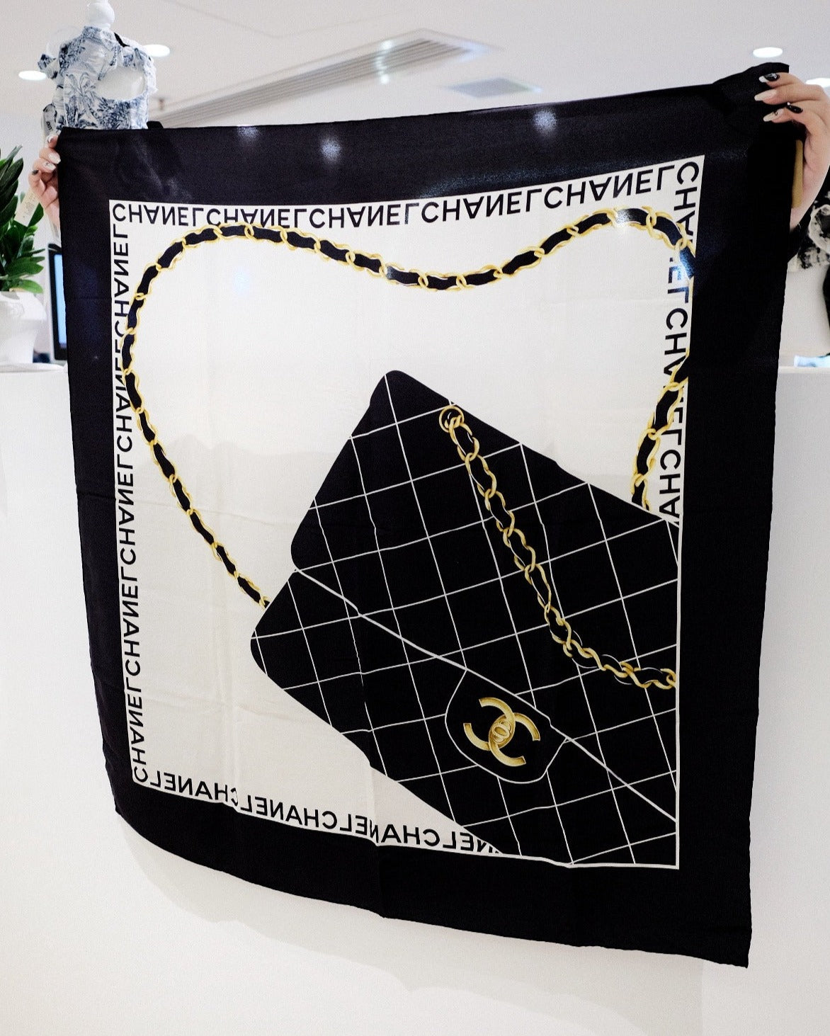 Chanel   silk scarf