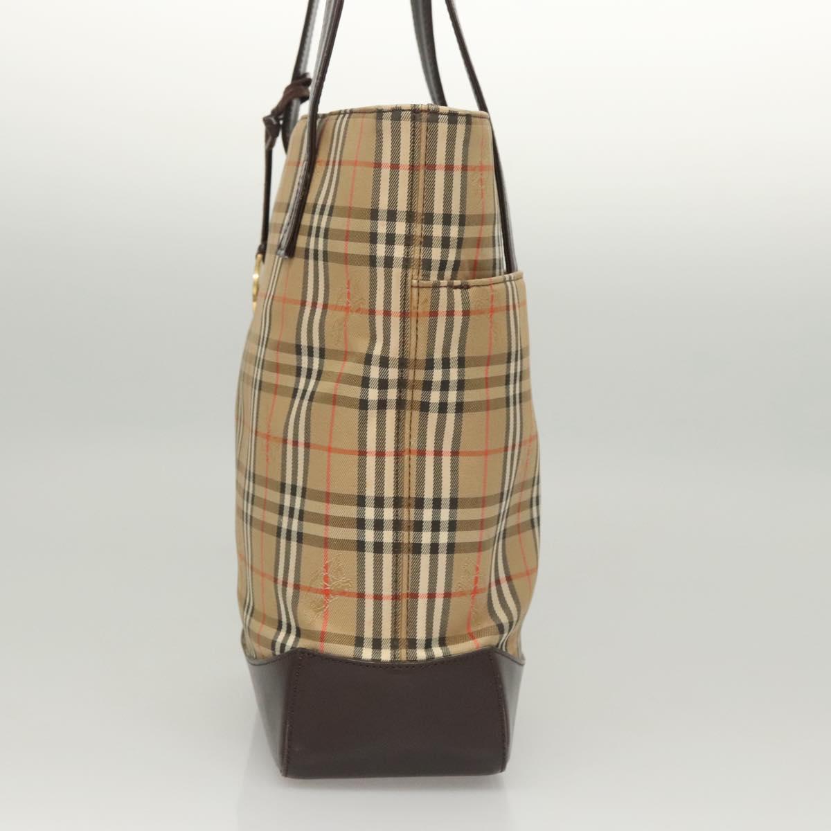 Burberry Nova Check Tote Bag Canvas Beige Tote Bag 47