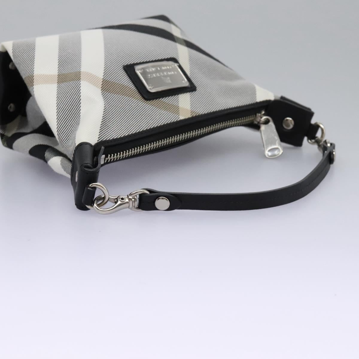 Burberry Nova Check Grey Clutch Bag Canvas Gray