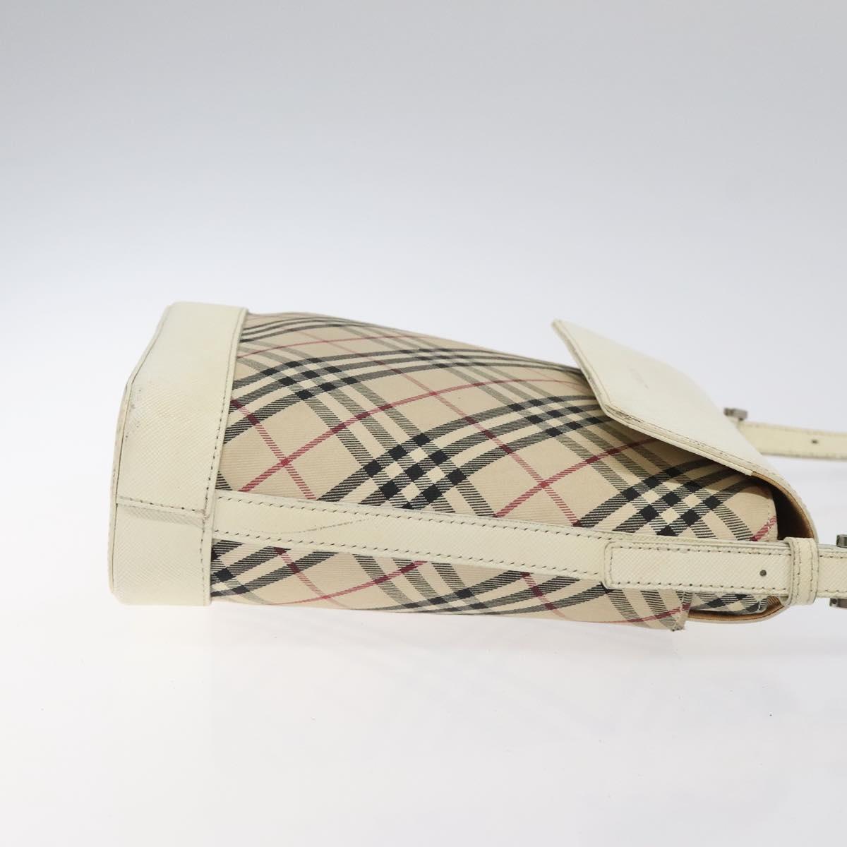 Burberry Nova Check Shoulder Bag Canvas Beige Shoulder Bag 155