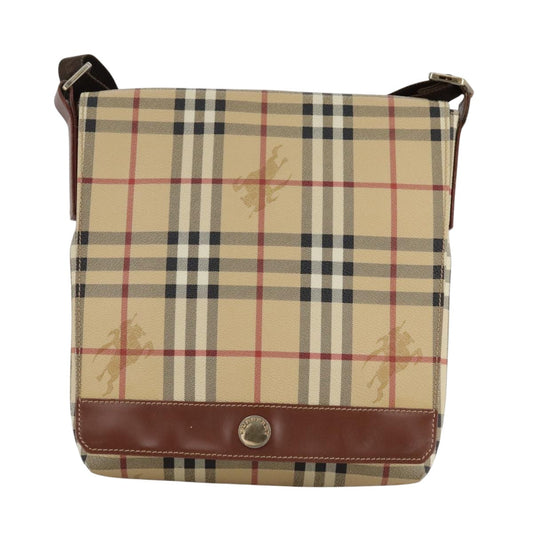 Burberry Nova Check Shoulder Bag Canvas Beige Shoulder Bag 57