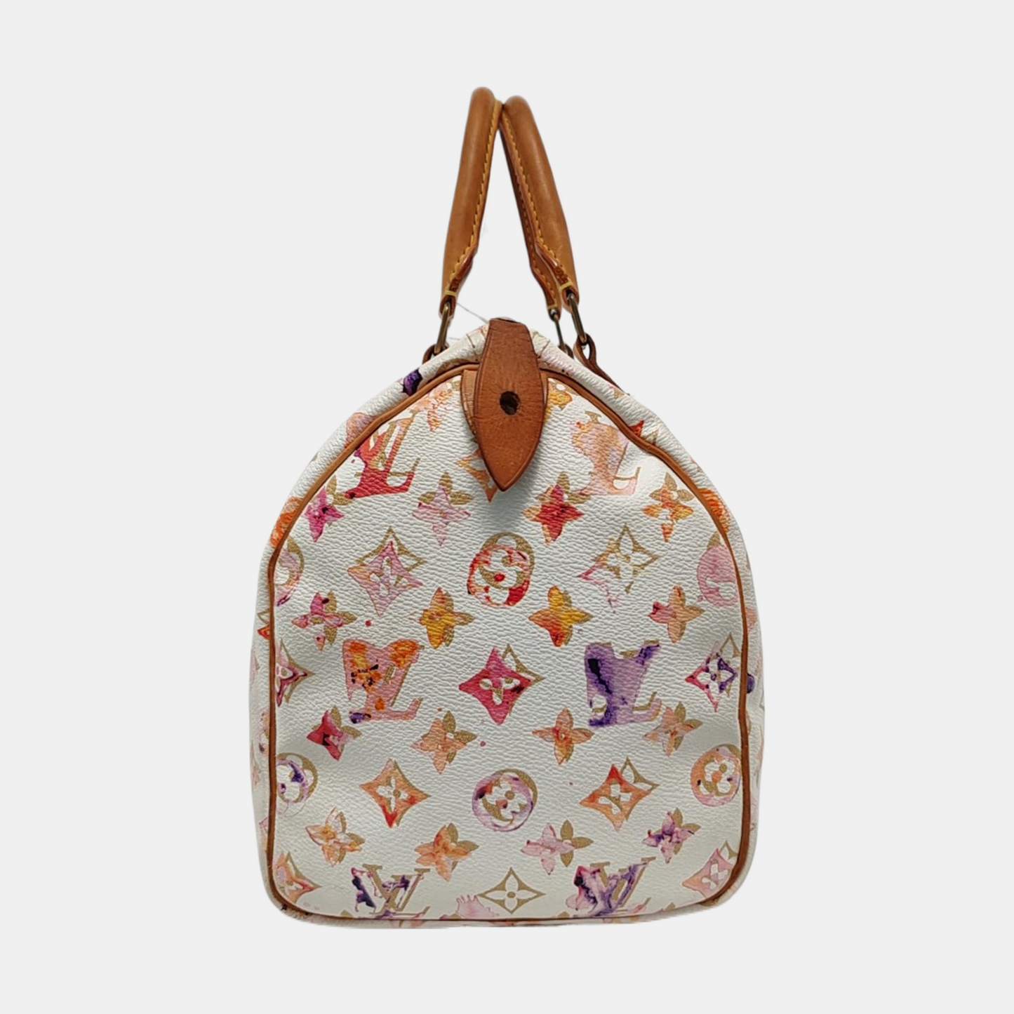 Louis Vuitton Speedy 30 Watercolor Richard Prince Monogram Pink Handbag