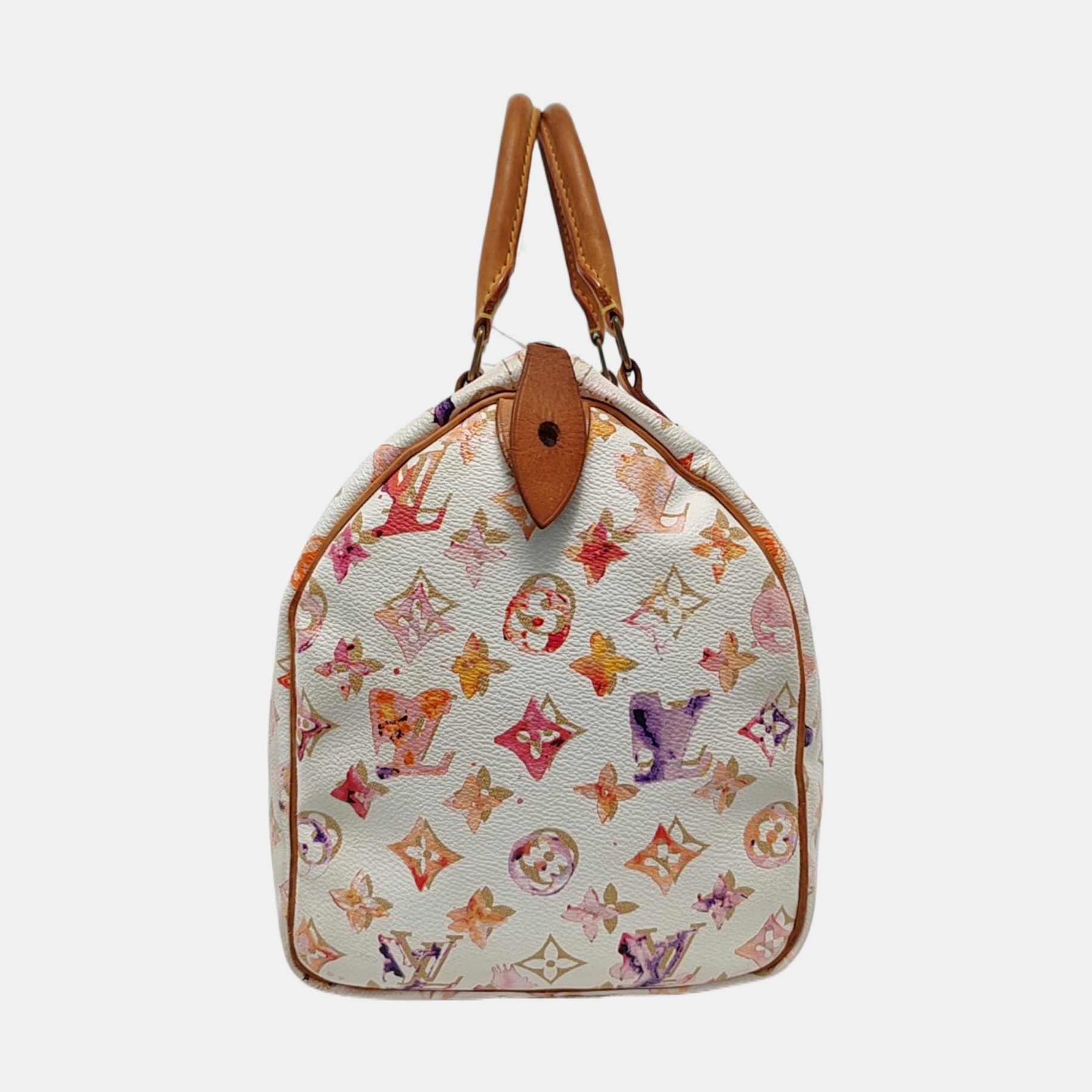 Louis Vuitton Speedy 30 Watercolor Richard Prince Monogram Pink Handbag