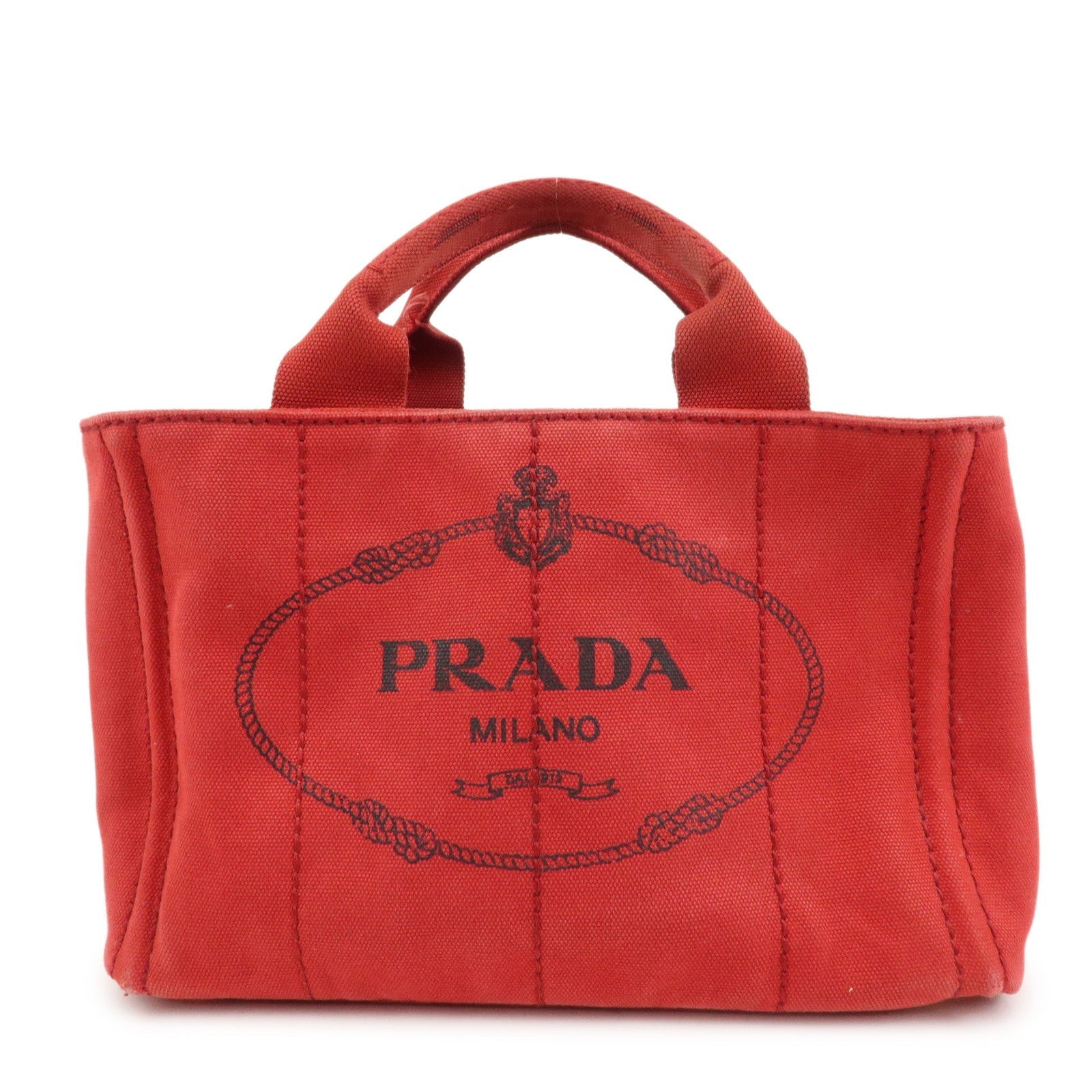 Tote Bag Canapa Hand Bag Canvas Red Mini