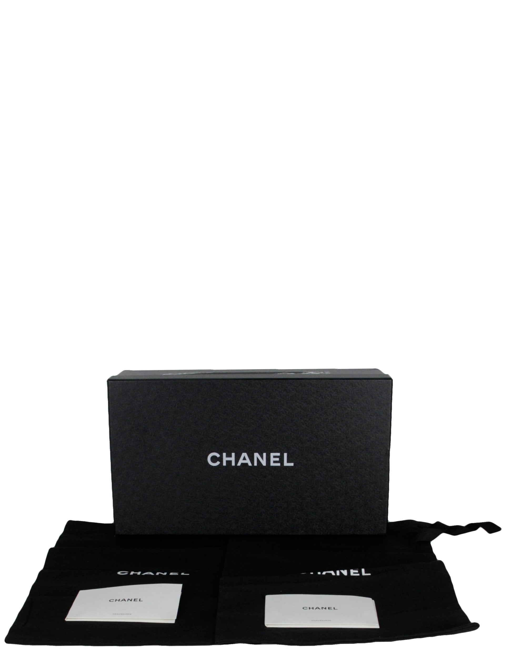 Chanel Black Kid Suede Chain Sandals Sz 38.5 for Women