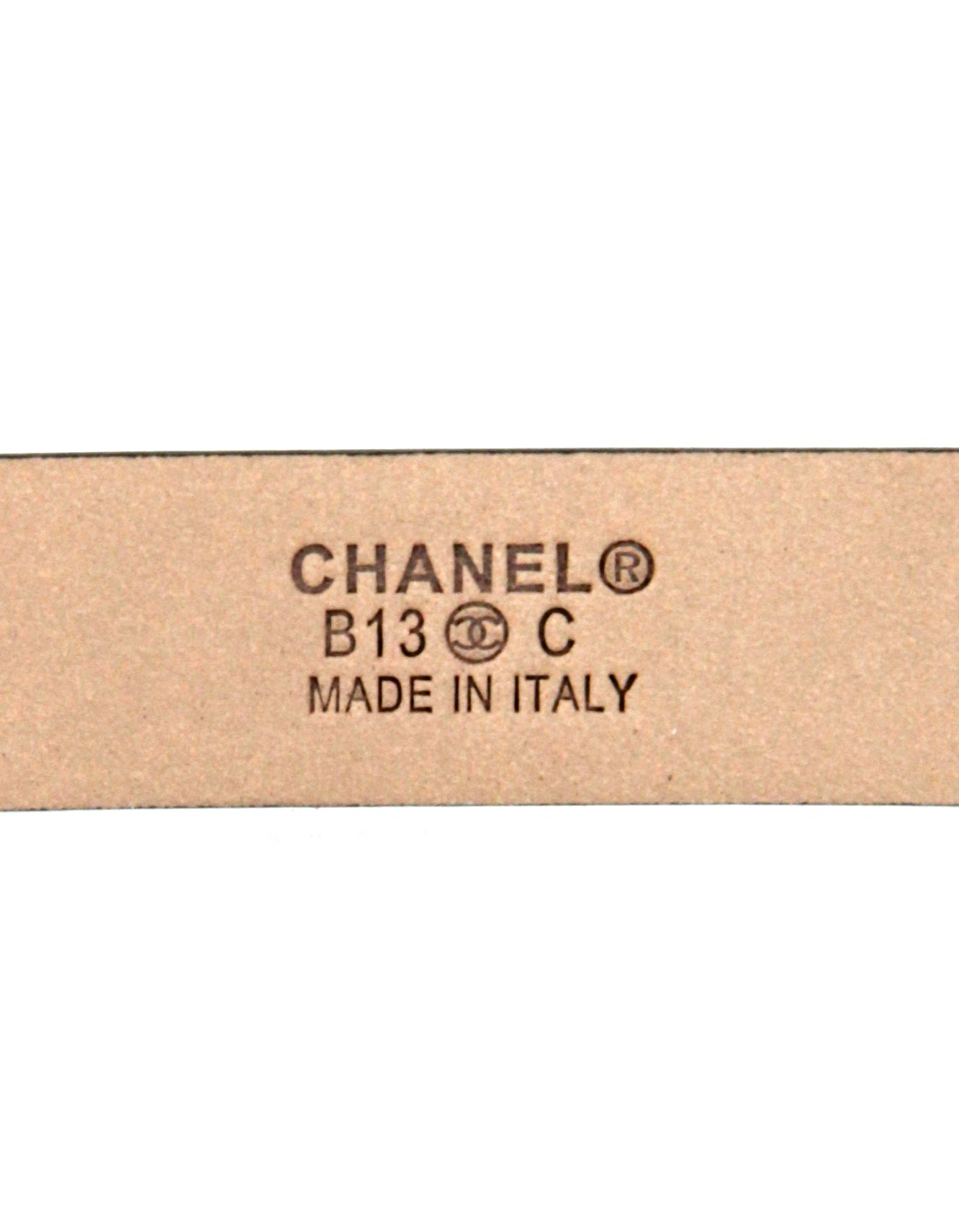 Chanel Black Patent Calfskin Leather CC Logo Skinny Belt sz 90