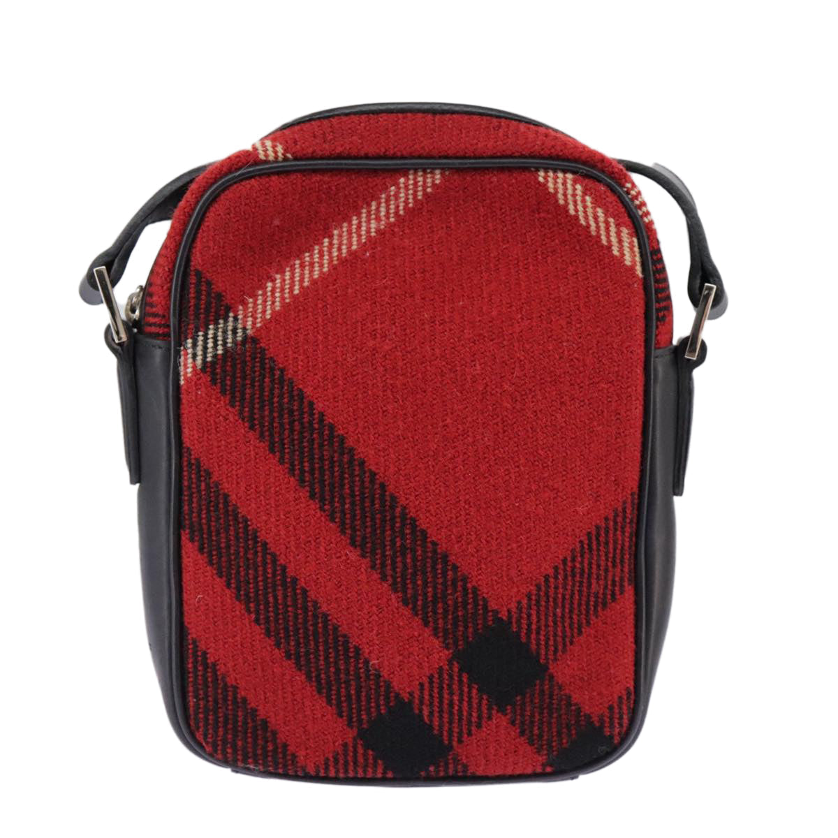Burberry Wool Shoulder Bag Red