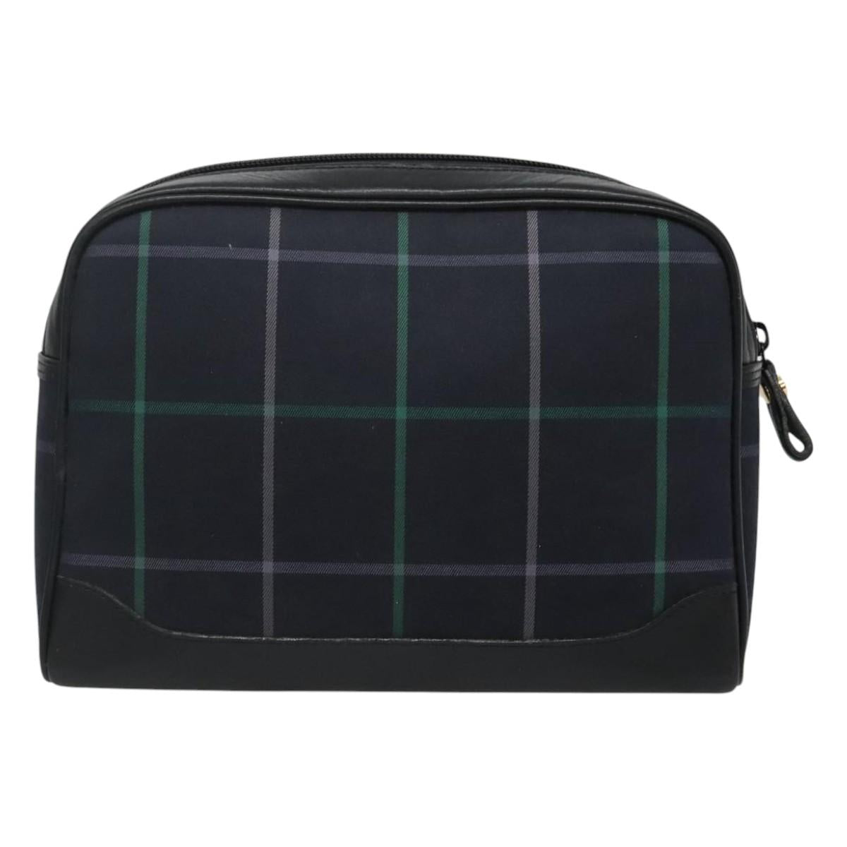 Burberry Clutch Bag Canvas Navy