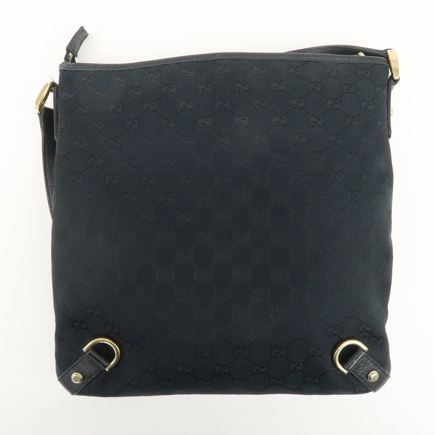 GUCCI Abbey GG Canvas Leather Shoulder Bag Crossbody Bag 131326