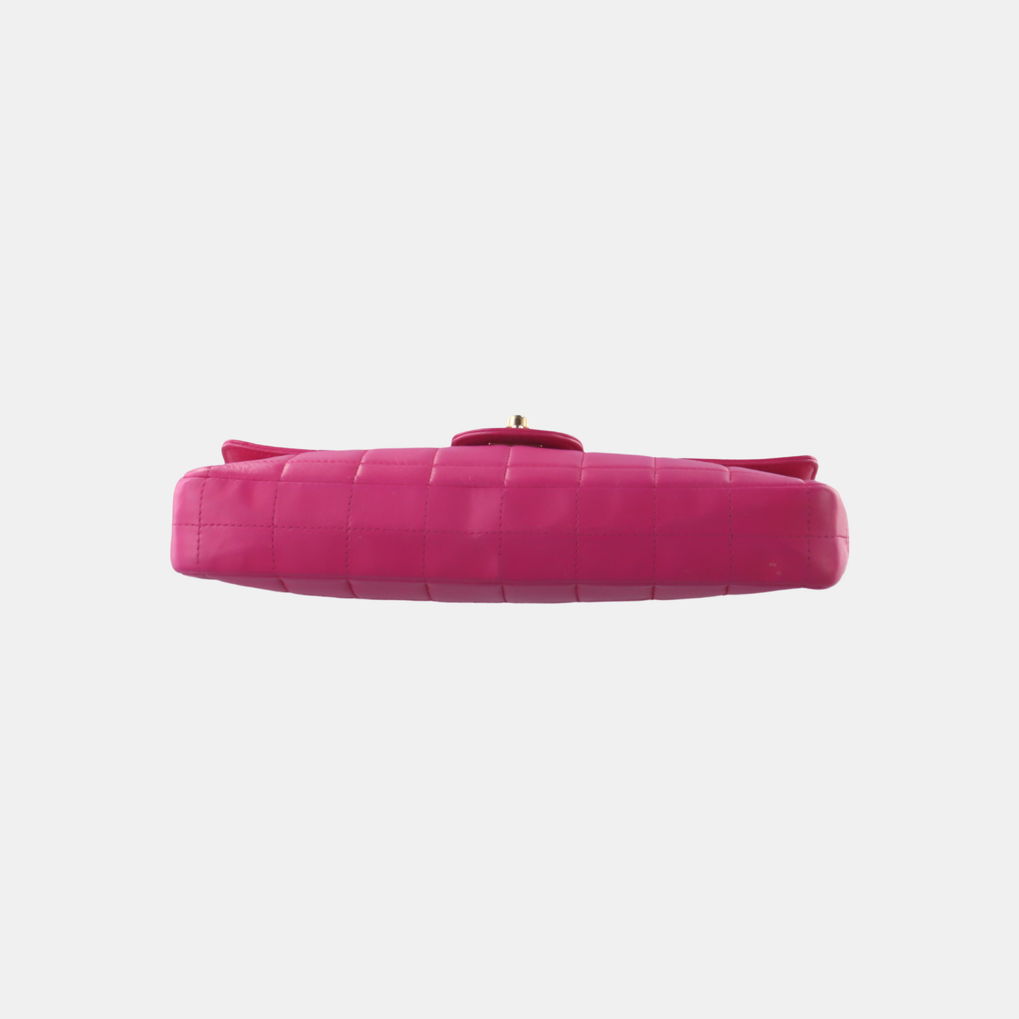 Chanel East West Chocolate Bar Fuchsia 24k Pink Gold Leather Handbag