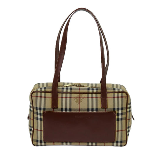 Burberry Nova Check Shoulder Bag Canvas Beige Shoulder Bag 73