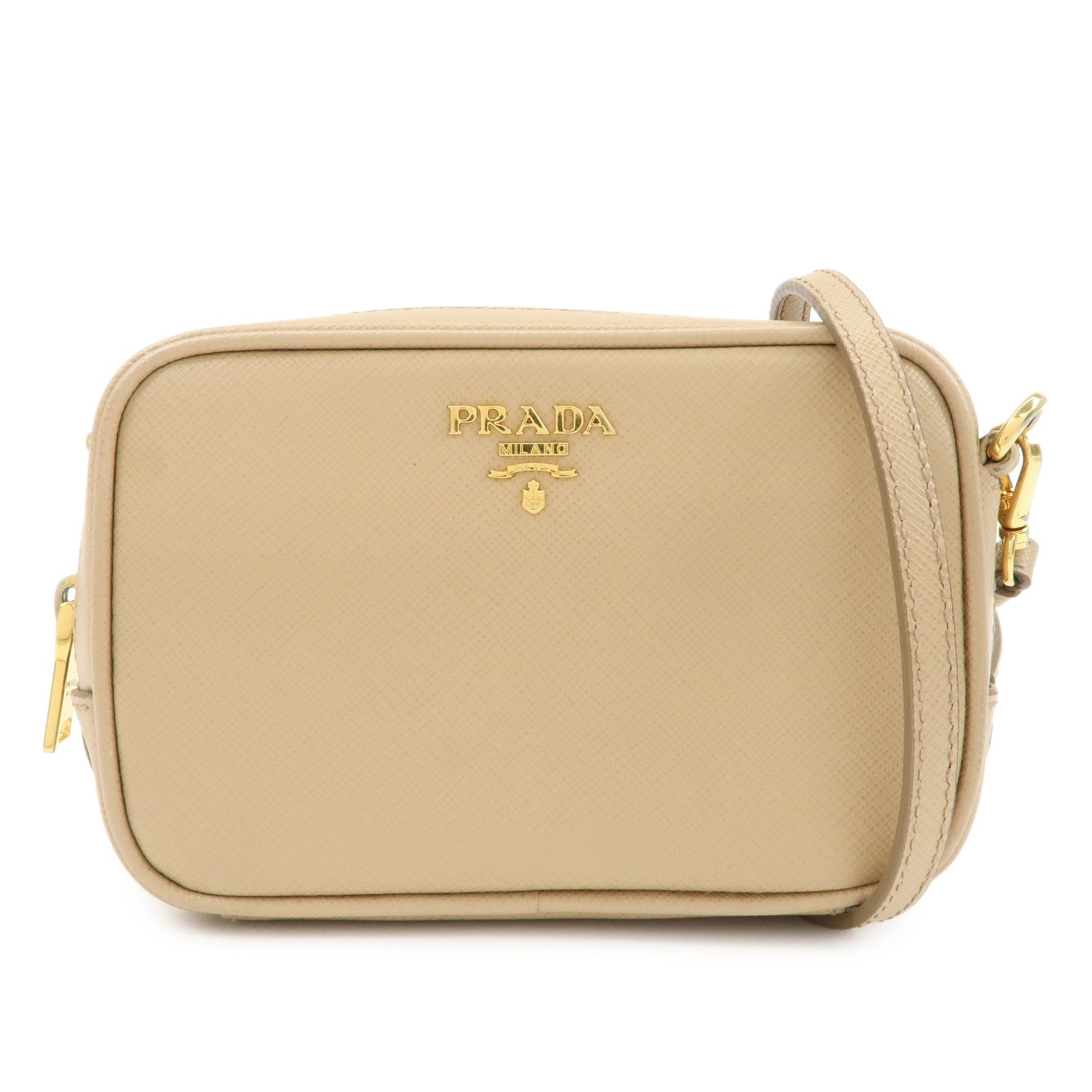 Crossbody Bag Shoulder Bag d Leather Saffiano Beige