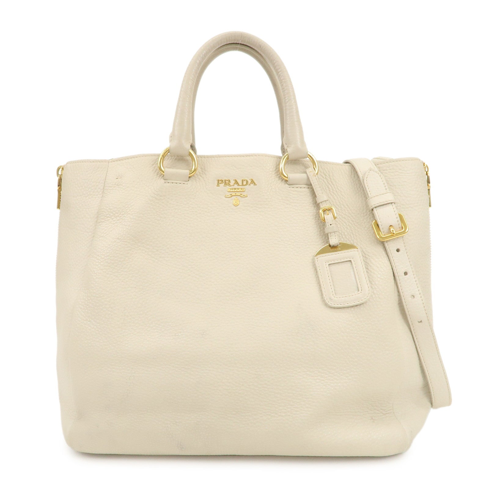 Shoulder Bag 2Way Bag Hand Bag Ivory Logo