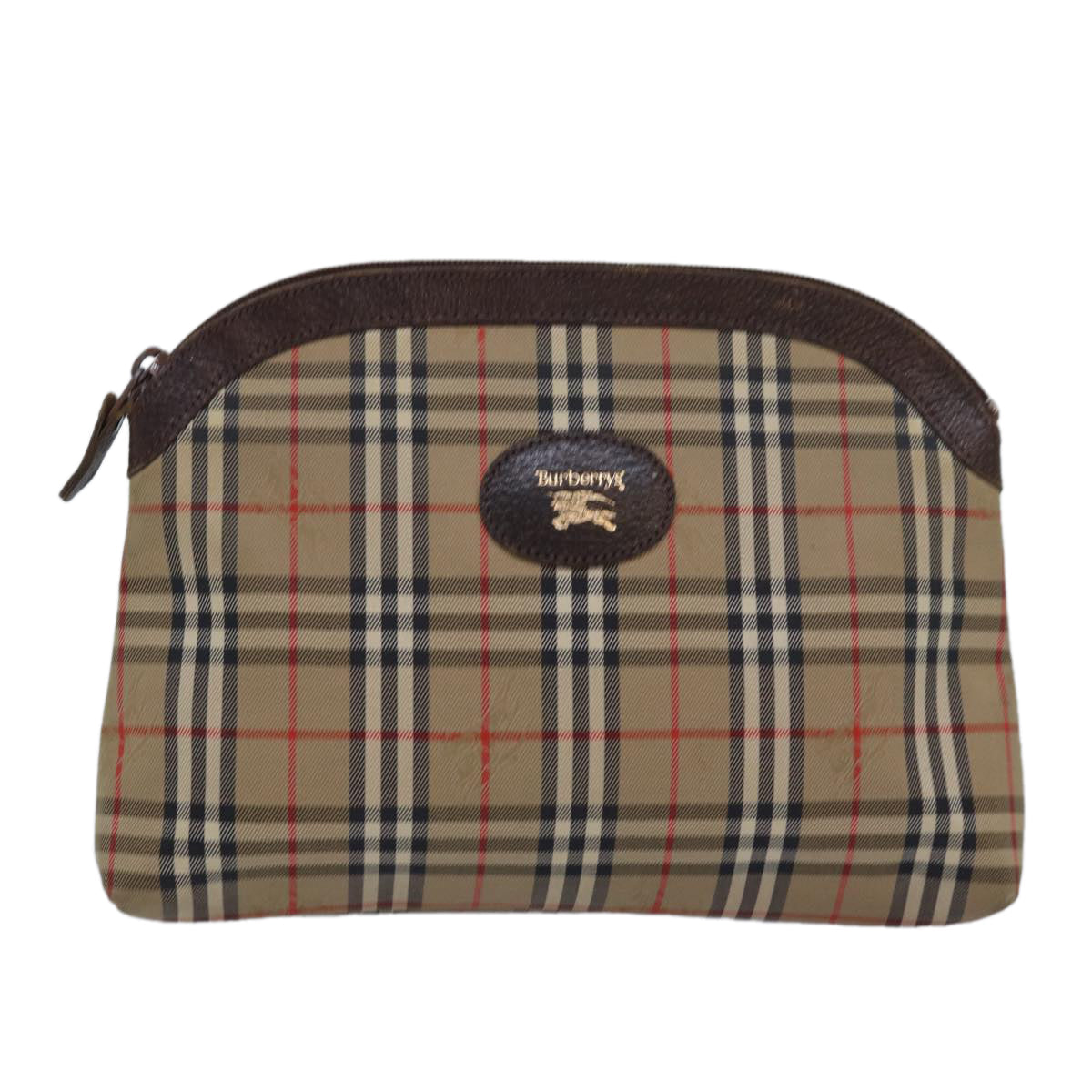 Burberry Nova Check Clutch Bag Canvas Beige Clutch Bag 24
