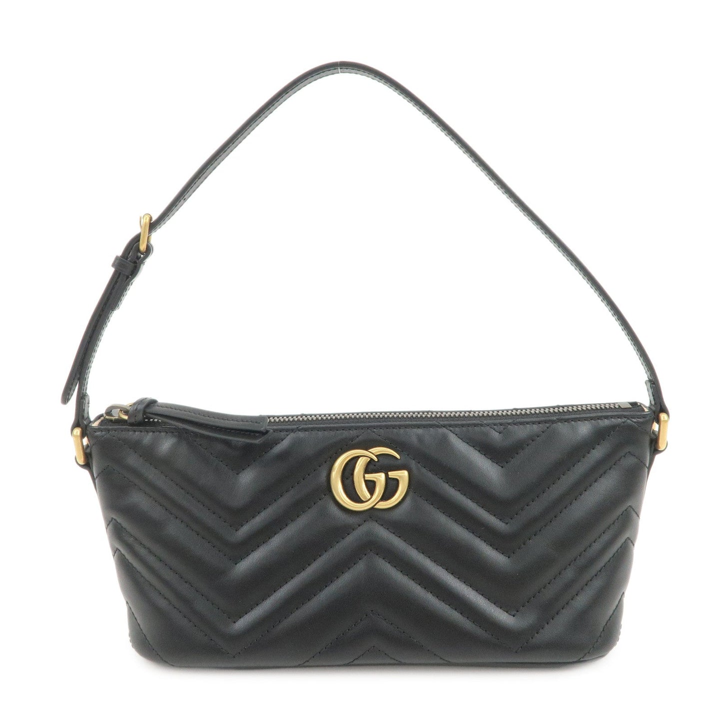 GUCCI Boat Bag GG Marmont Leather Shoulder Bag Hand Bag 739166