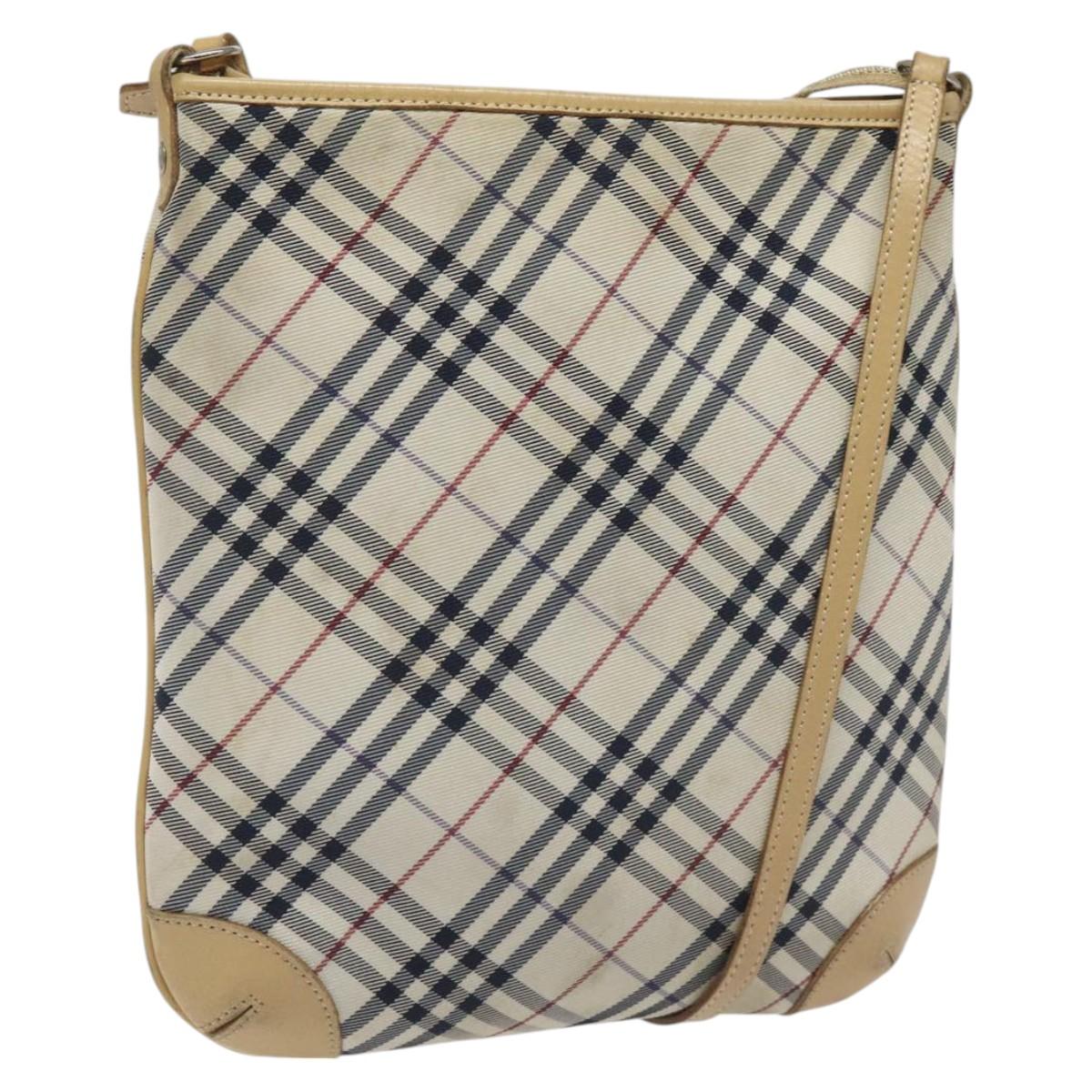 Burberry Nova Check Synthetic Shoulder Bag Beige Shoulder Bag 3