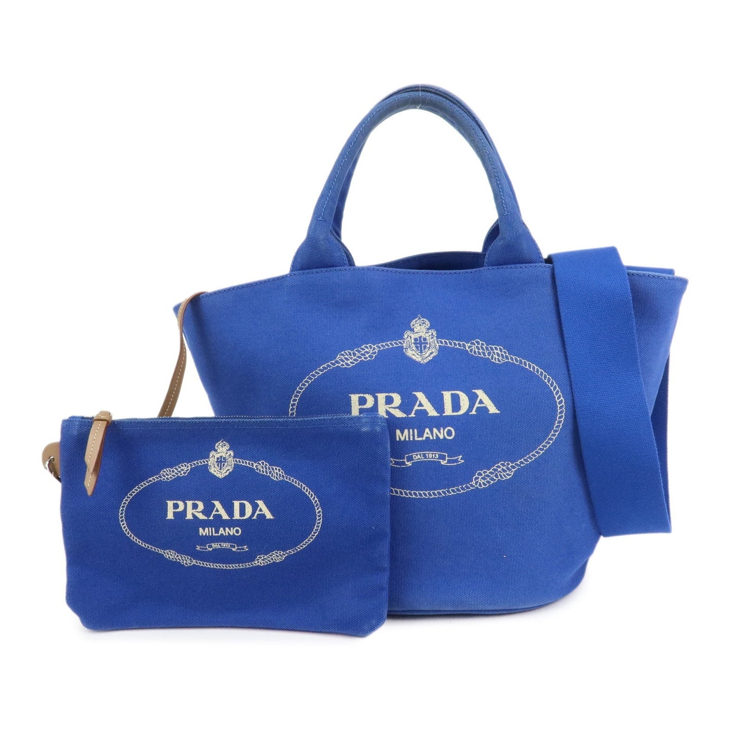 Shoulder Bag Canapa 2Way Bag Hand Bag Canvas Blue