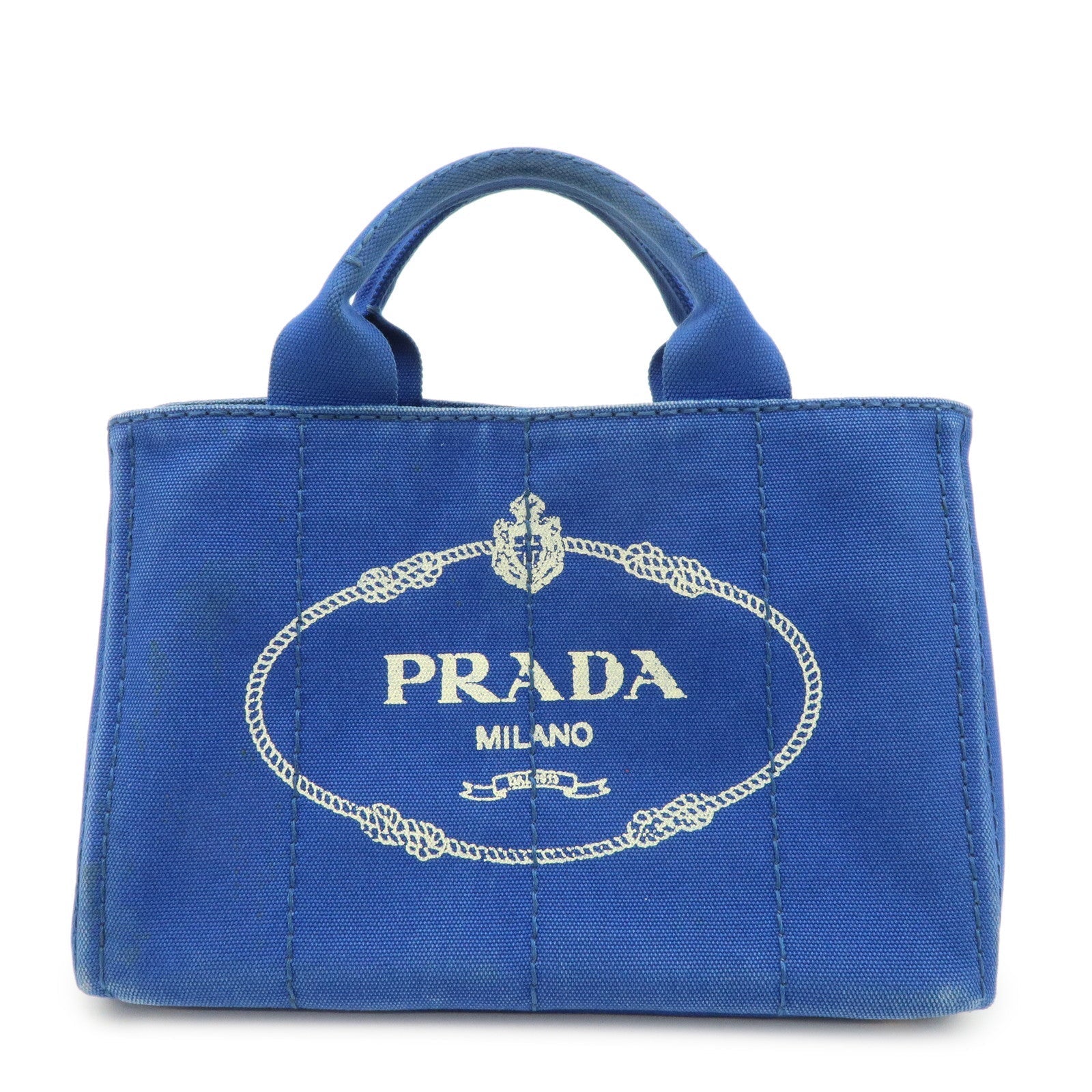 Tote Bag Canapa Hand Bag Canvas Blue Mini