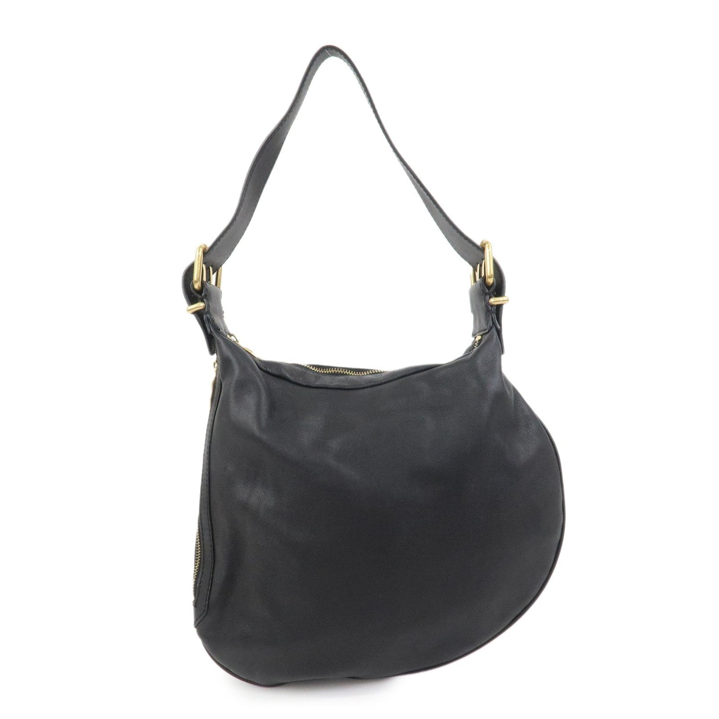 Shoulder Bag Hand Bag 6 Leather Black Logo
