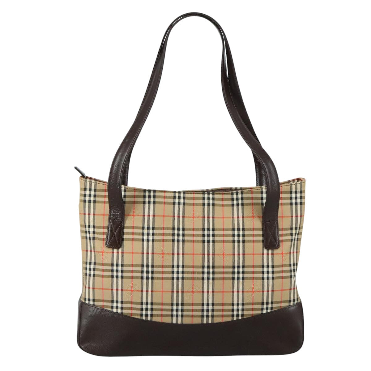 Burberry Nova Check Shoulder Bag Canvas Beige Shoulder Bag 121
