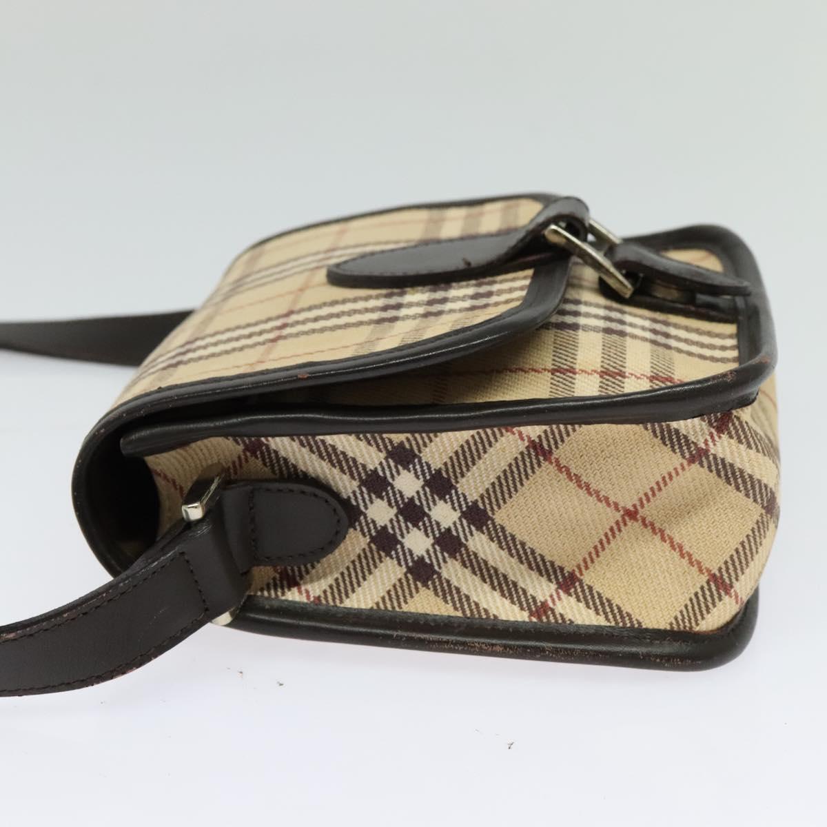 Burberry Nova Check Shoulder Bag Canvas Beige Shoulder Bag 114