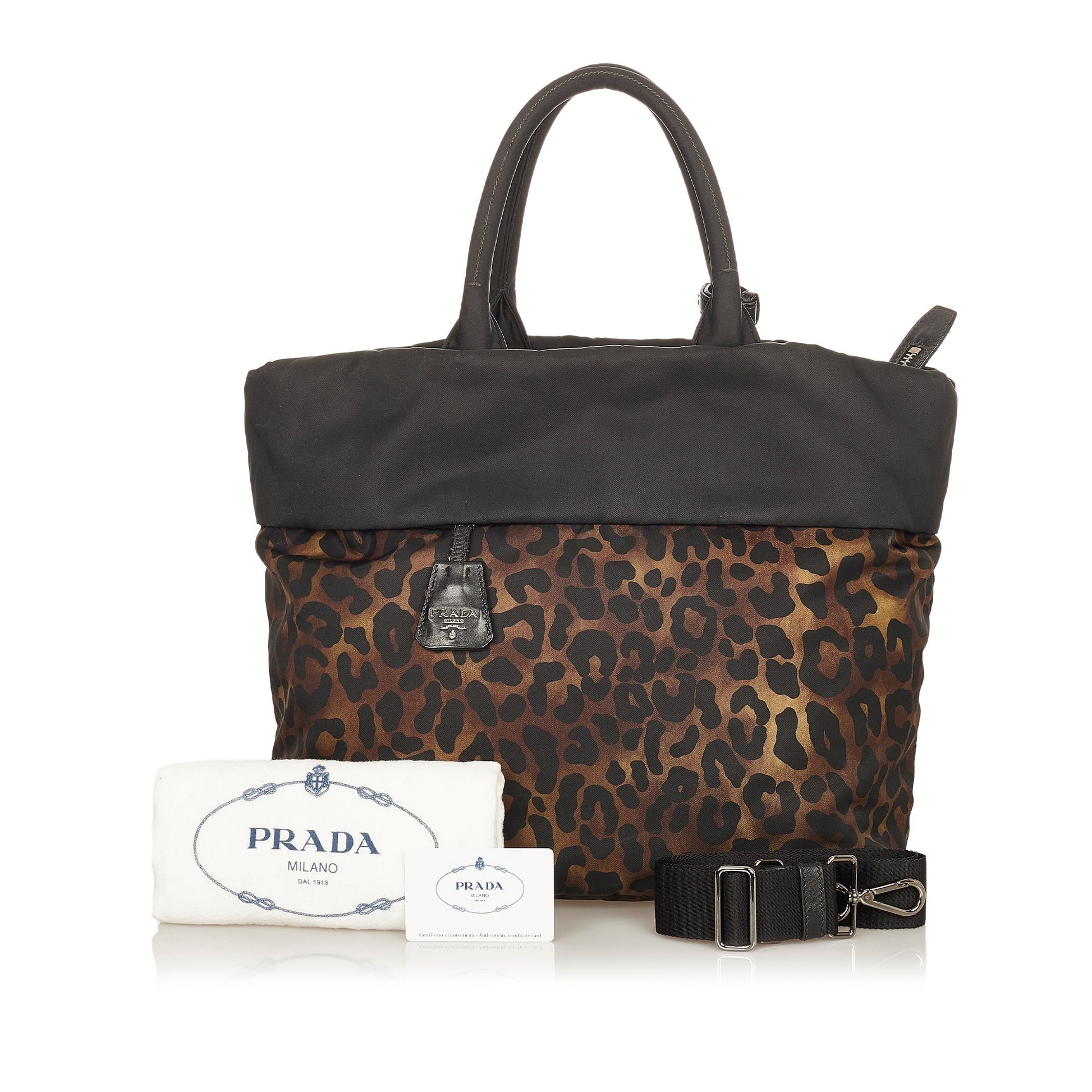 Prada Printed Tessuto Satchel Satchel Bag