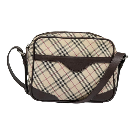 Burberry Nova Check Shoulder Bag Canvas Beige Shoulder Bag 12