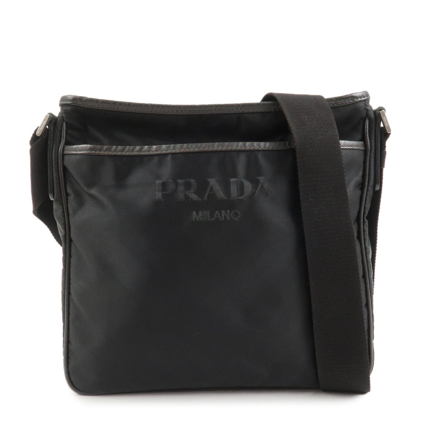 Shoulder Bag Triangle Hand Bag Nylon Black Logo