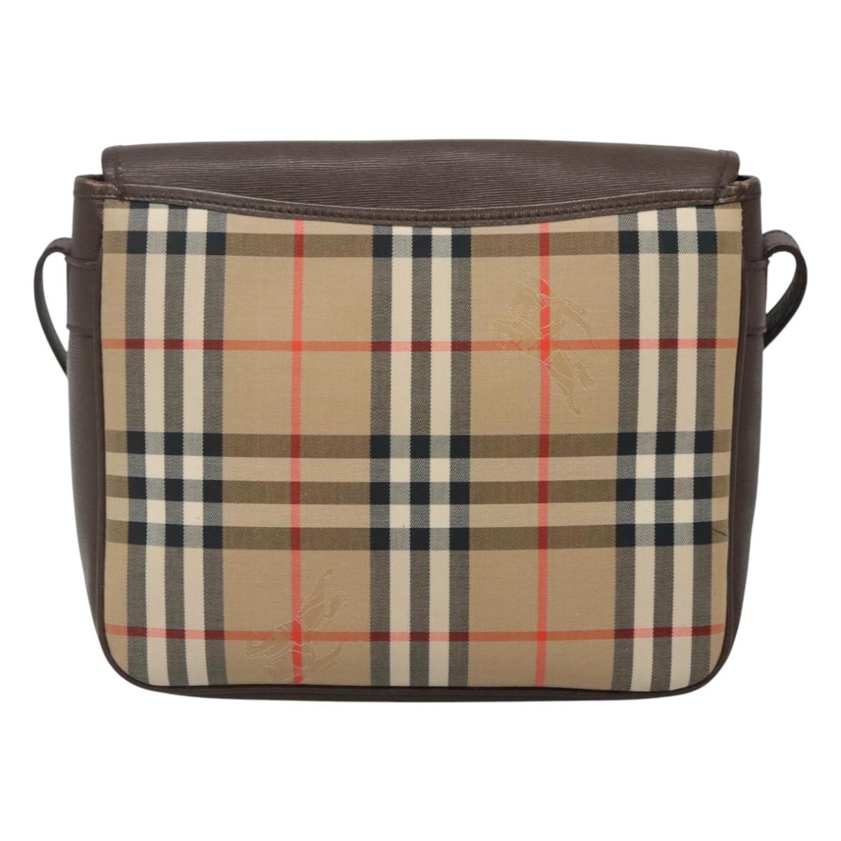 Burberry Nova Check Shoulder Bag Canvas Beige Shoulder Bag 43