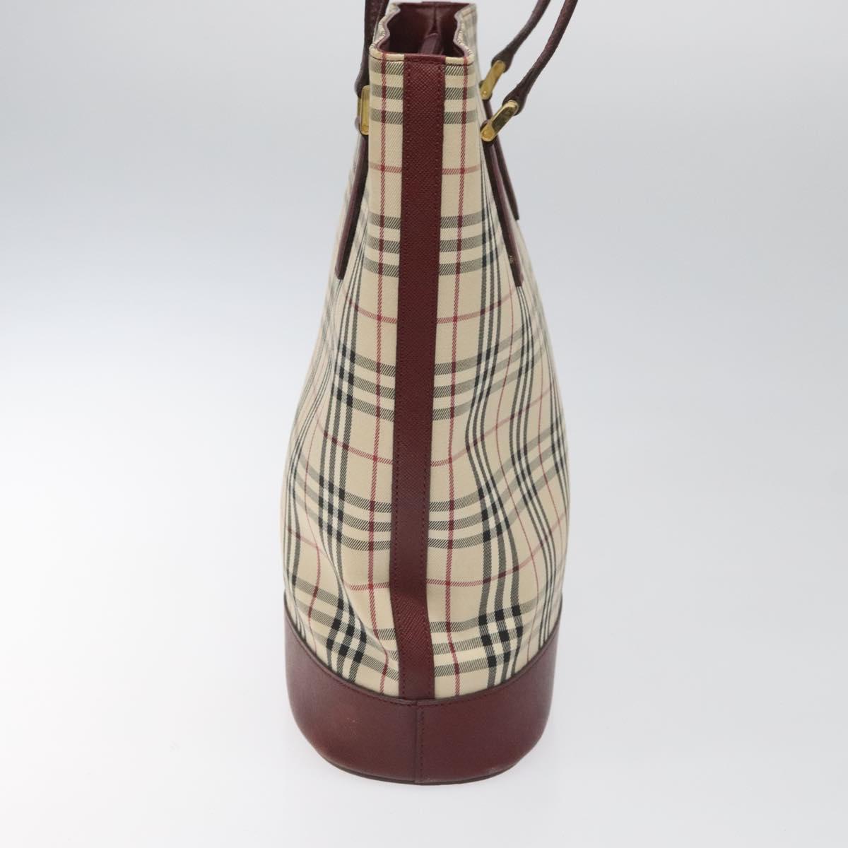 Burberry Nova Check Tote Bag Canvas Beige Tote Bag 70