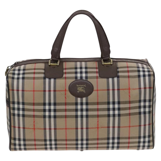 Burberry Nova Check Travel Bag Canvas Beige Travel Bag 11