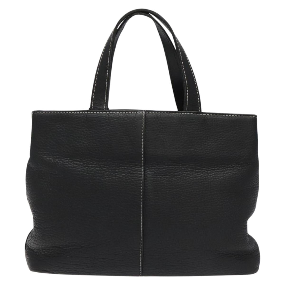 Burberry Nova Check Tote Bag Leather Black
