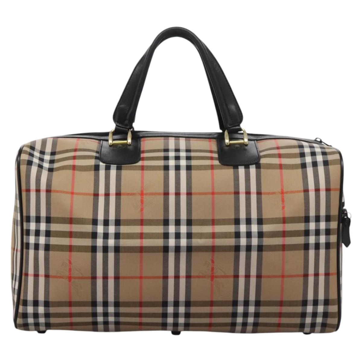 Burberry Nova Check Travel Bag Canvas Beige