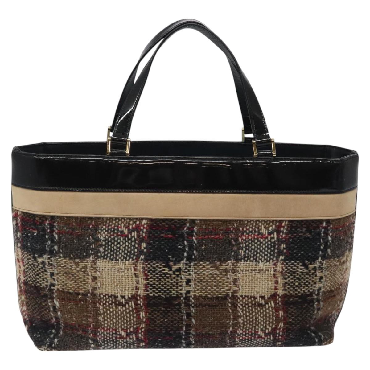 Burberry Tote Bag Canvas Brown