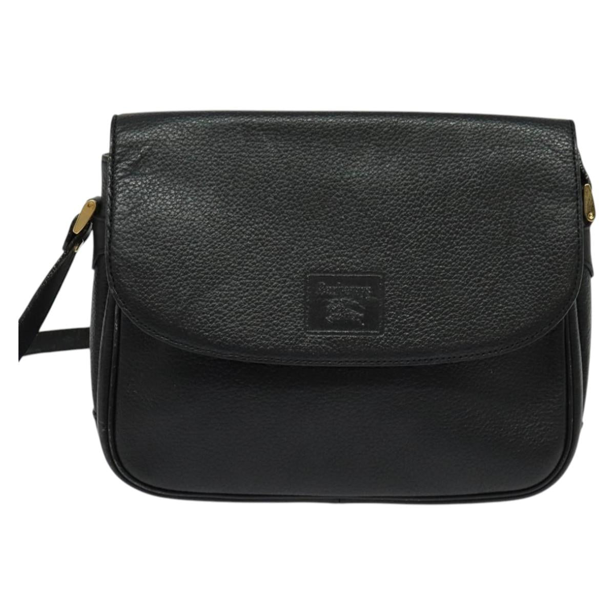 Burberry Nova Check Shoulder Bag Leather Black Shoulder Bag 3