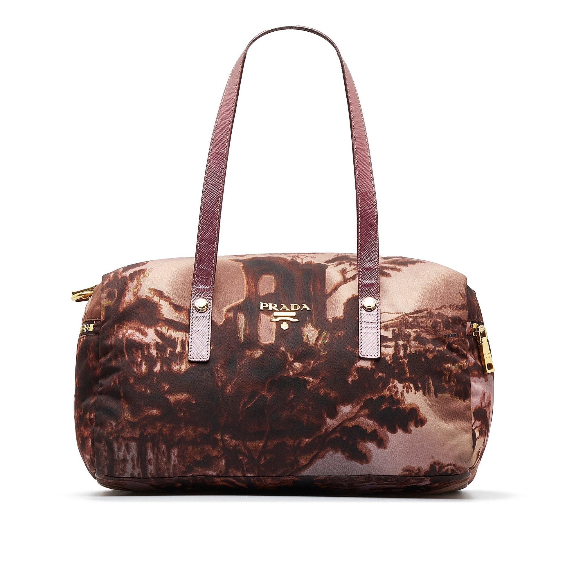 Prada Tessuto Stampato Satchel Satchel Bag