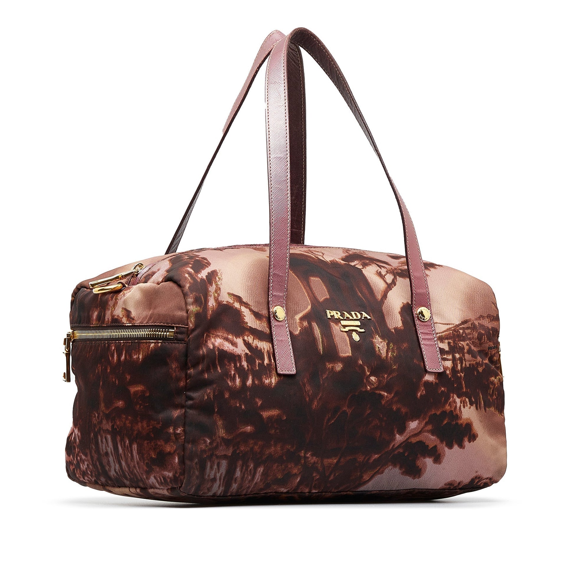 Prada Tessuto Stampato Satchel Satchel Bag