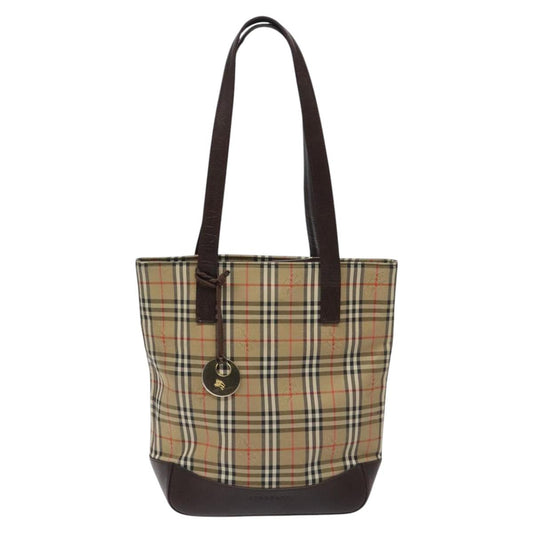 Burberry Nova Check Tote Bag Canvas Beige Tote Bag 136