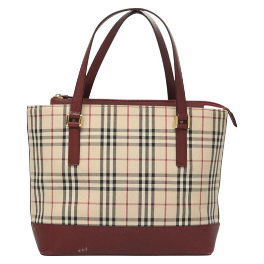 Burberry Nova Check Tote Bag Canvas Beige Tote Bag 106