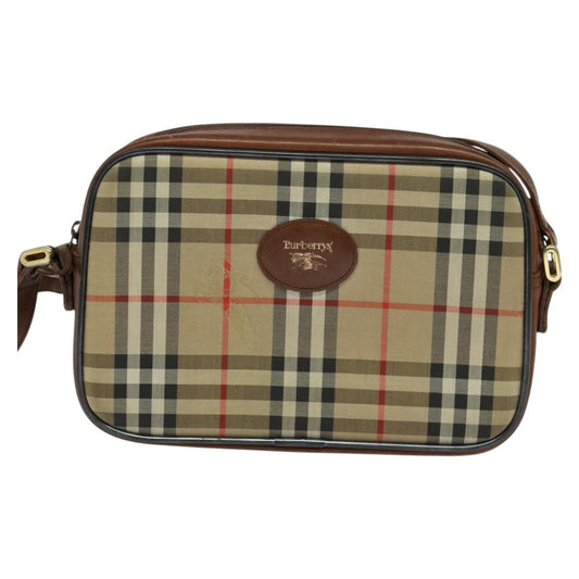 Burberry Nova Check Shoulder Bag Canvas Beige Shoulder Bag 14