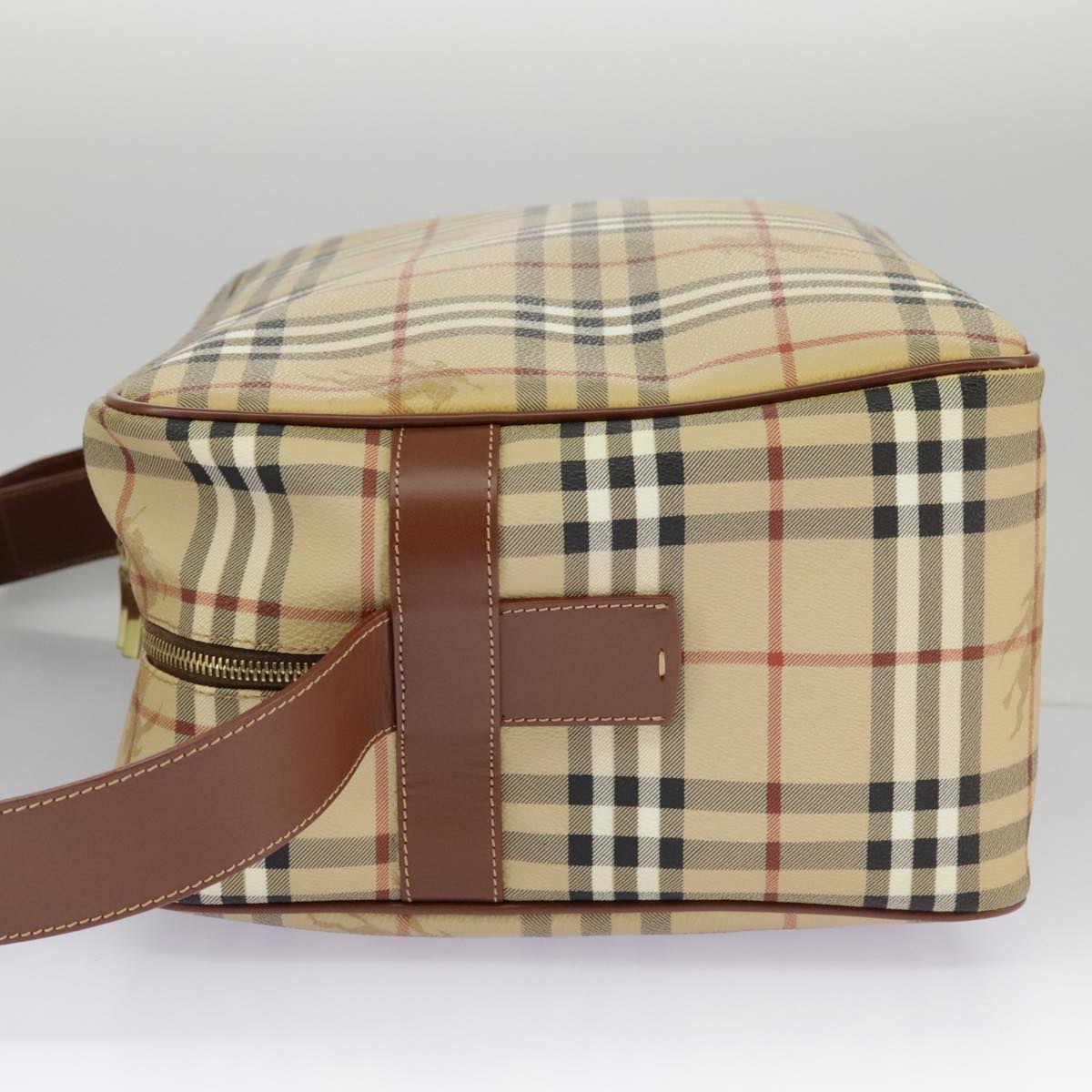Burberry Nova Check Shoulder Bag Canvas Beige Shoulder Bag 46