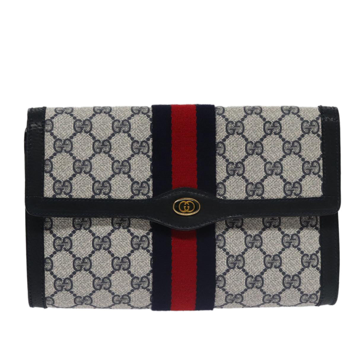 Gucci Clutch Bag Canvas Canvas 1432