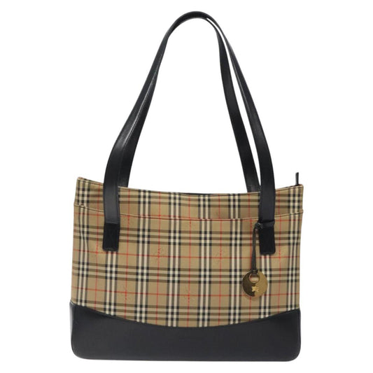 Burberry Nova Check Tote Bag Canvas Beige Tote Bag 9