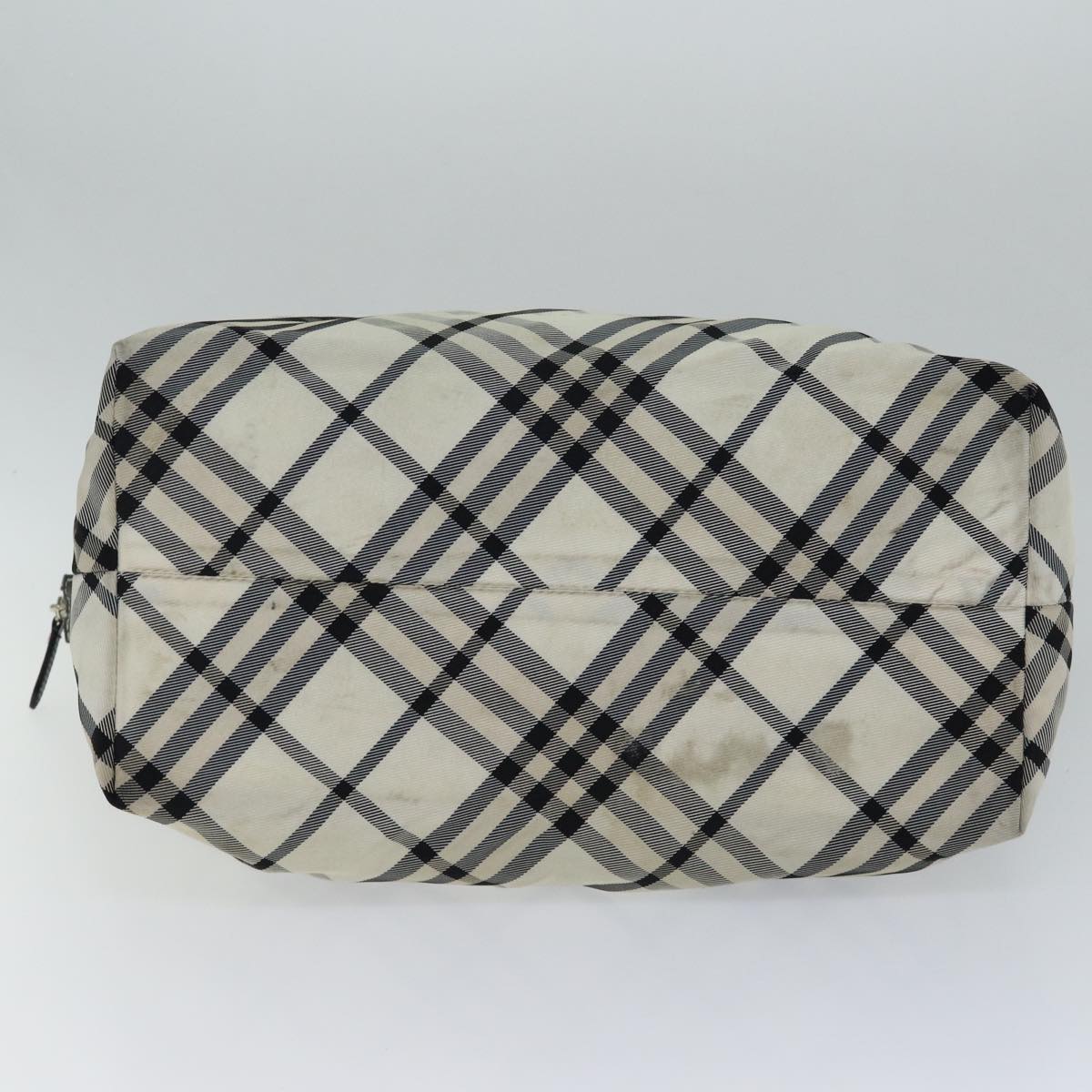 Burberry Label Tote Bag Canvas Beige Blue Tote Bag 2