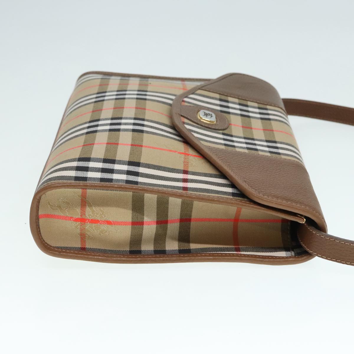 Burberry Nova Check Shoulder Bag Canvas Beige Shoulder Bag 86